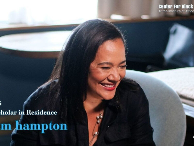 Dream Hampton Fall 2025 Artist-Scholar in Residence